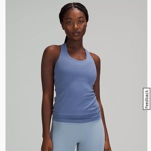 Lululemon Cool Racerback Short Tank Top Nulu in Water Drop
